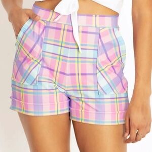 Black Milk Tartan Candy Shorts BNWT